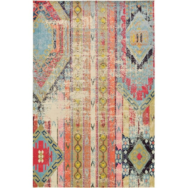 Unique Loom Sedona Vintage Modern Over-Dyed Rug 10'6x16'5 Rectangle Multi/Beige