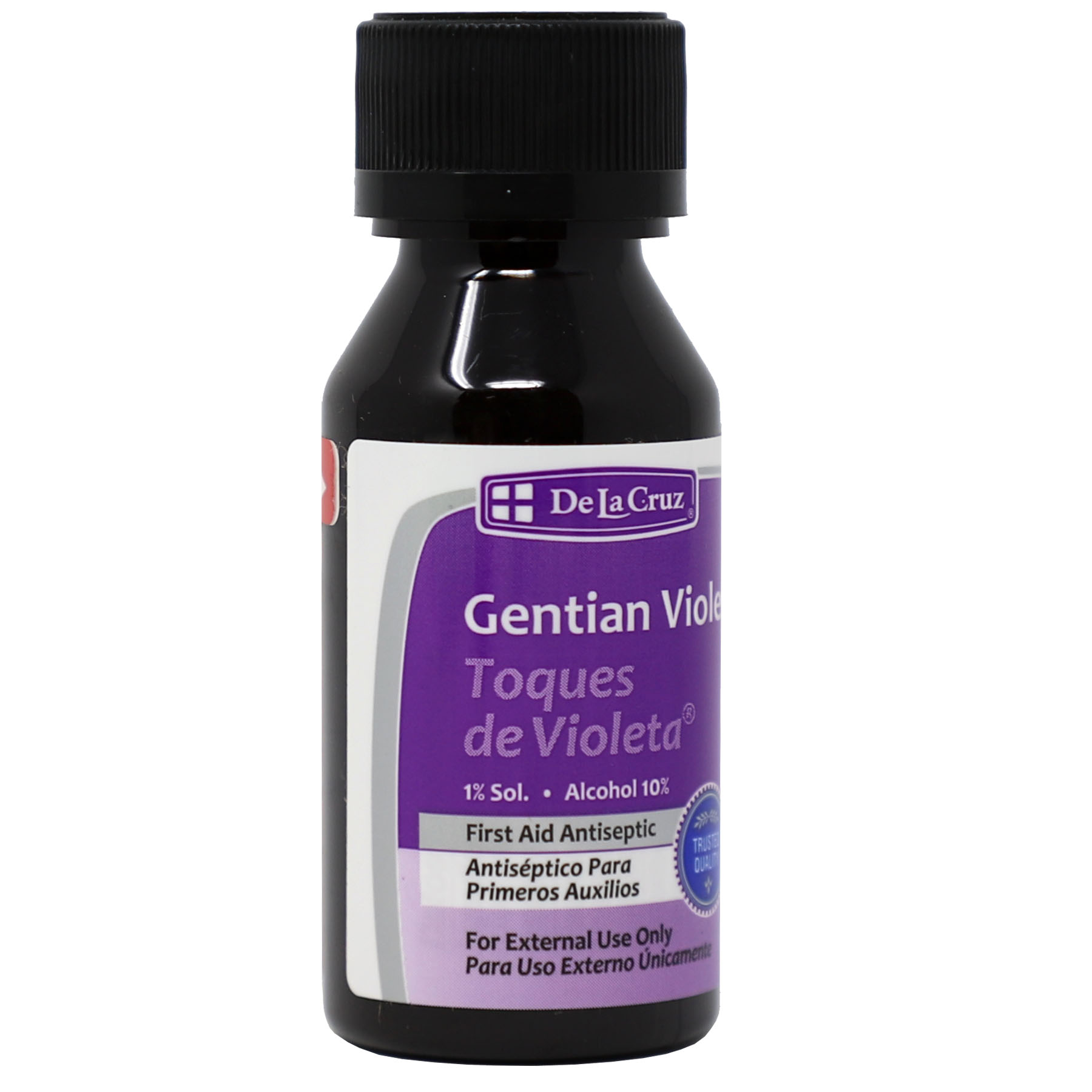 De La Cruz 1 Gentian Violet Toques De Violeta Antiseptic 1 Fl Oz Walmart Com Walmart Com