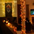 thumbnail image 4 of Gostoto 4.9-19.7FT 10-40LED Maple Leaves Garland Lights with Pumpkin, RealisticGarland Fairy Lights for Thanksgiving Halloween Decor Home Party, 4 of 5