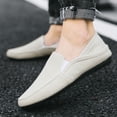 thumbnail image 2 of Zapatos de hombre de gran tamaño, zapatos de verano para hombre, zapatos casuales perezosos, zapatos de moda de lona de lino transpirables coreanos, 2 of 6