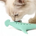 thumbnail image 5 of Silicone Cat Chew Toy Fish Shape with Catnip Compartment Soft Teething Dental Play for Indoor Cats, 5 of 7