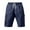 Navy, variant on Diufon Mens Linen Cargo Shorts Casual Drawstring Shorts with Multi Pockets Summer Beach Shorts for Men