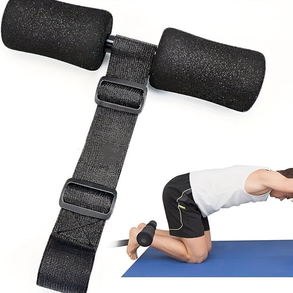 Portable Door Sit Up Bar with Adjustable Nordic Curl Strap, Home Fitness Equipment for Ab Workout, Core Training, Hamstring Exercises and Sit Ups