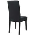 thumbnail image 4 of Modway Confer Dining Side Chair Vinyl Set of 2 in Black, 4 of 5