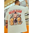 thumbnail image 3 of Camisetas con estampado divertido de Anime Magi Cian Cat para hombre, camisetas casuales de algodón de verano, camisetas de manga corta, camisetas de cuello redondo Y2K, 3 of 5