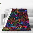 thumbnail image 5 of Blanket Pride Throw Rainbow Colorful Flannel Soft Warm Enlarged Blankets 50”x40”Thickened Fuzzy Plush for Men Women Pride Plush Throw Blanket Gift for Bed Sofa Multiple Sizes, 5 of 6