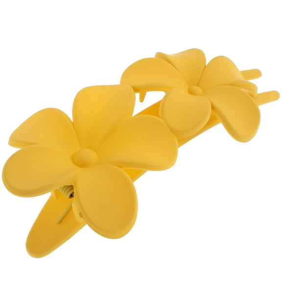 NIAIZEK Flower Hair Clip Yellow Multifunctional Design Quick Curling for Straight Curly Hair