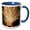 Blue/White, variant on 3drose, Wa, Seattle, Lake Union, 4th of July Holiday - Us48 Wsu1336 - William Sutton, 11oz Two-tone Yellow Mug