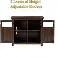 thumbnail image 6 of roomfitters 2 Doors Cabinet Large Buffet Sideboard Cabinet Bar Wine Cabinet for Entryway Living Room Buffet Cabinet Table Coffee Bar Wine Bar Storage Cabinet for Dining Room Espresso, 6 of 9