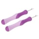 thumbnail image 5 of Qukaim Desgarradores de costura de acero inoxidable, paquete de 2, mango ergonómico y removedor de bordado para costura y manualidades, color morado, 5 of 5