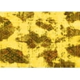 thumbnail image 1 of Ahgly Company Indoor Rectangle Abstract Yellow Modern Area Rugs, 2' x 3', 1 of 4