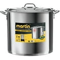 thumbnail image 1 of Martin Stainless Steel Stock Pot - 46.5 Quart (44L) Large Stockpot with Lid; Heavy-Duty Cookware for Commercial Kitckens and Outdoor Cooking, 1 of 6