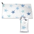 thumbnail image 1 of YFYANG Adulte Microfibre Voyage Portable Towel, Starfish Pattern Séchage Rapide Towel avec Sac de Randonnée Boucle PVC, 16 "x 31.5", 1 of 6
