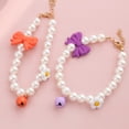 thumbnail image 6 of NIBOLOG Pet Necklace Vivid Color Waterproof Resin Small Cat Dog Artificial Pearl Necklace Jewelry Pet Costume Pet Supplies, 6 of 8