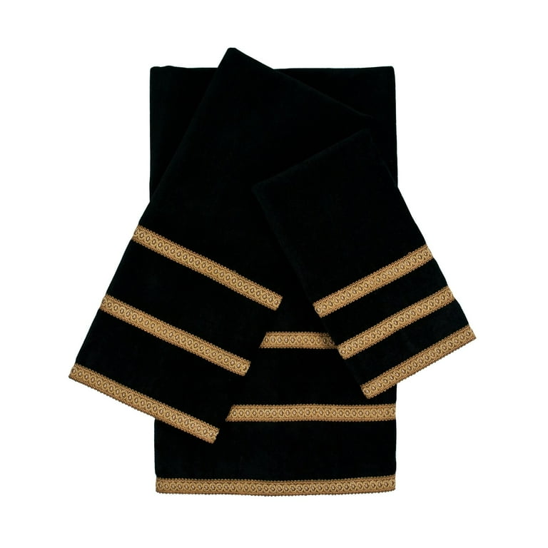 Sherry Kline Amore Wheat 3-Piece Embellished Towel Set - Bath, Hand & Fingertip Towels