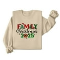 thumbnail image 3 of Merry Christmas Sweatshirts Womens Crewneck Christmas Printed Shirts Loose Long Sleeve Blouses Casual Xmas Sweatshirt Holiday Party Pullover Sweater Tops L, 3 of 8