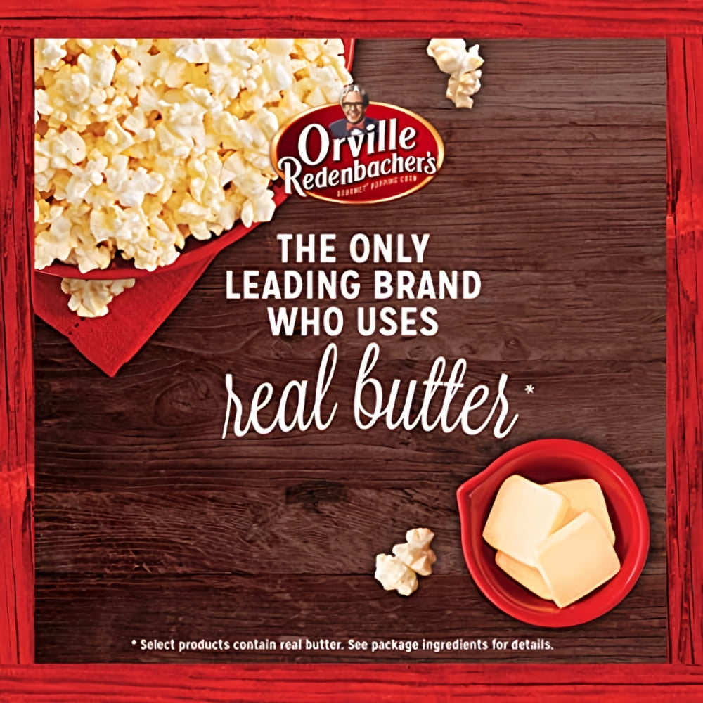 Orville Redenbacher's Movie Theater Butter Microwave Popcorn (Pack of 8)