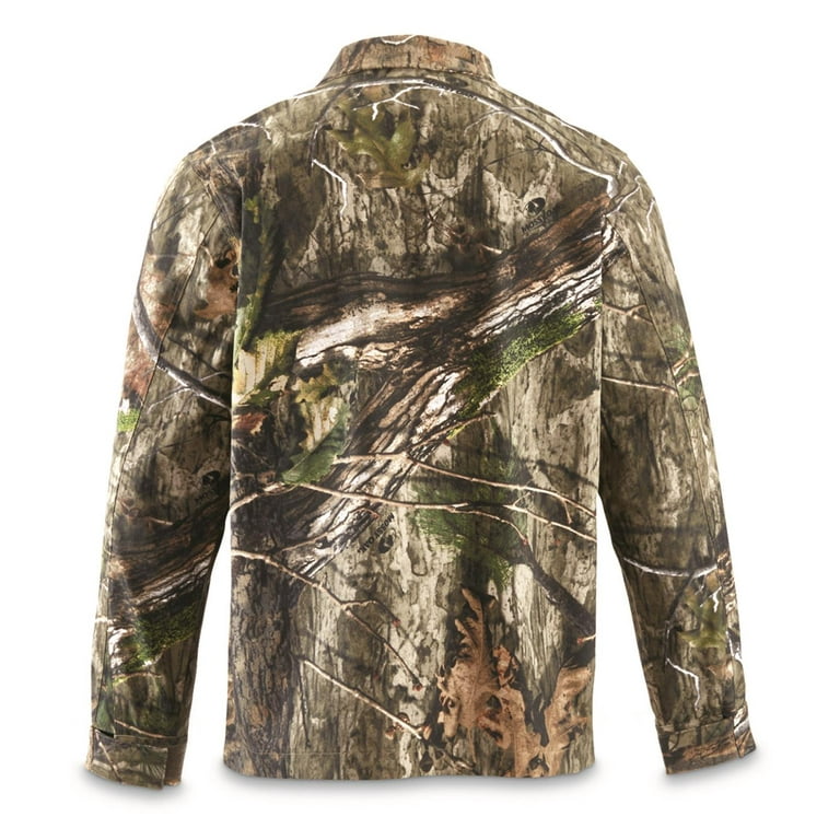 Guide Gear Men's Stretch Canvas Camo Hunting Jacket Hunt Outerwear