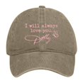 thumbnail image 3 of Dollys 1946-2026 Memorial Dollys Hat, Adjustable Butterfly Baseball Cap for Men Women, Washed Distressed Outdoor Memorial Collection, 3 of 6
