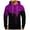 Pink, variant on Men's Loose Fit Hoodie with Watercolor Print, Casual Long Sleeve Pullover Sweatshirt, Soft Brushed Fleece for Streetwear, Winter Comfort, Christmas Holiday Season,Black,L