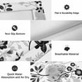 thumbnail image 5 of Vintage Flowers Outdoor Rug 4x6 Ft, Non Slip Washable Area Rug, Black White Farmhouse Floral Plants Patio Rugs Carpet Runner, Large Floor Mat for Indoor/Outdoor Deck Porch Camping, 5 of 8
