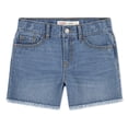thumbnail image 3 of Levi Strauss Signature Girls Midi Denim Shorts, Sizes 5-18, 3 of 8
