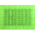 thumbnail image 1 of Ahgly Company Indoor Rectangle Oriental Green Modern Area Rugs, 4' x 6', 1 of 4