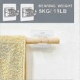 thumbnail image 2 of 8pcs Self Adhesive Curtain Rod Bracket, Drapery Hook Holders, 2 of 4