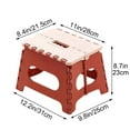 thumbnail image 3 of Folding Step Stool - 9 inch Height Premium Heavy Duty Foldable Stool for Adults Holds Up to 100kg/220 lbs, Kitchen Garden Bathroom Stepping Stool, 3 of 3