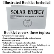 Educational Solar Energy Science Project Kit with Solar Panel, Motor, and Accessories (No Soldering Required)