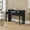 Black, variant on Convenience Concepts Newport JB Console/Sliding Desk with Drawer and Riser, Black