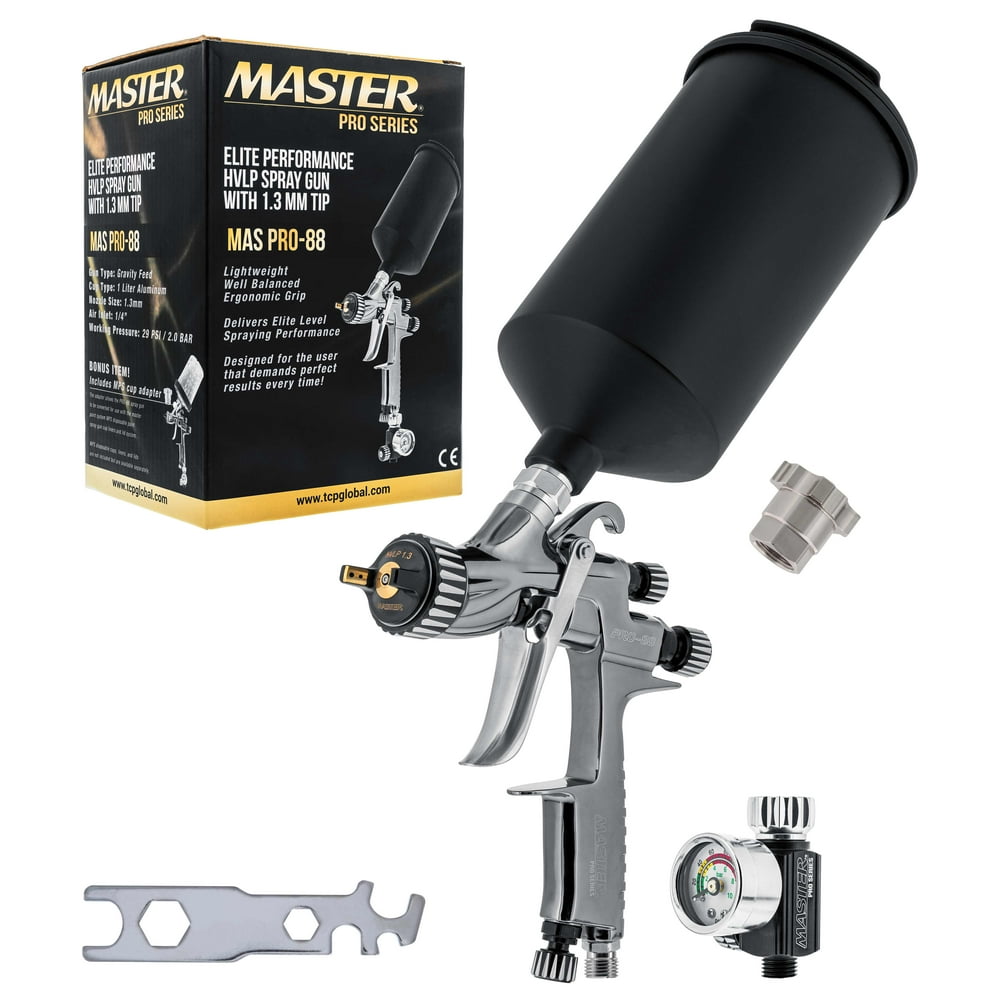 Master Pro 88 Series High Performance HVLP Spray Gun with 1.3mm Tip