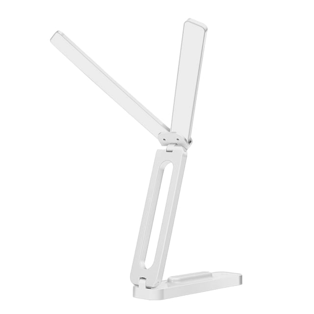 Lámpara de escritorio plegable de doble cabezal, luz de lectura LED, lámpara de mesa recargable, luz de noche para dormitorio con USB