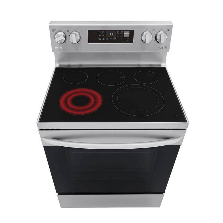 LREL6323S LG 30 WiFi Enabled 6.3 cu.ft. Electric Range with Convection and  AirFry - Stainless Steel