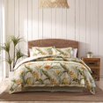 thumbnail image 1 of Tommy Bahama - Juego de edred&oacute;n Reversible de algod&oacute;n con Fundas a Juego y Falda de Cama, decoraci&oacute;n del hogar para Todas Las Estaciones (Birds of Paradise Blanco/Verd, 1 of 7
