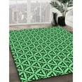thumbnail image 2 of Ahgly Company Indoor Round Patterned Deep Emerald Green Area Rugs, 3' Round, 2 of 6