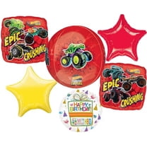 Monster Truck Birthday Party Supplies Epic Crushing Orbz Balloon Bouquet Decorations