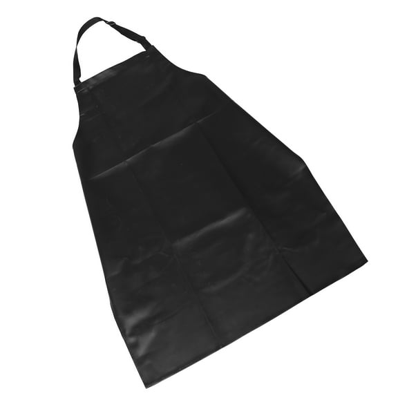 BESTYASH Welding Apron Black PU Acid Alkali Resistant for Chefs Grilling 1Pack