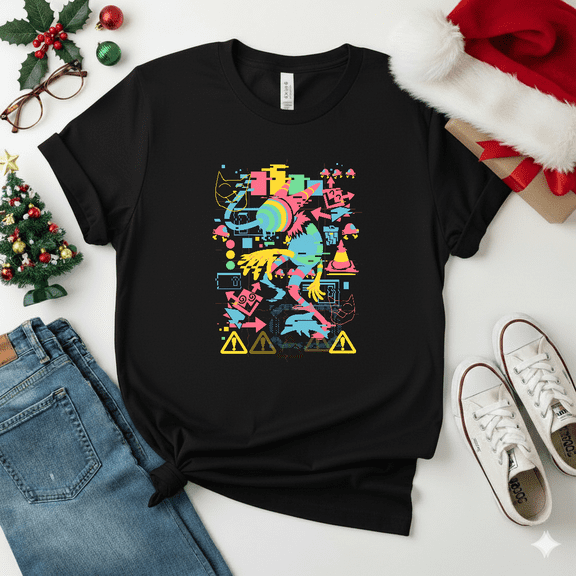 Deltarune Disruption Retro Pixel Toby Fox RPG Inspired Game Art Unisex T-Shirt V14920, S-5XL