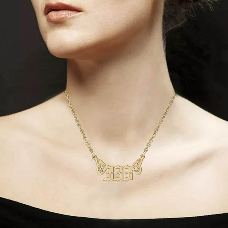 Diamond Custom Name Necklace Jewelry Stainless Steel Women Light