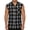 Black(New), variant on CYiJun Sleeveless Flannel Shirt Men Lightweight Casual Button Down Plaid Shirt Cowboy Tank Tops with Raw Hem