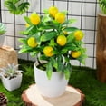 thumbnail image 6 of Clearance Sales! Lssam Lifelike Faux Lemon Tree Artificial Plant - 5ft Realistic Indoor Potted Decor with Citrus Fruits, No Maintenance Home & Kitchen Decor for Living Room/Patio, 6 of 8