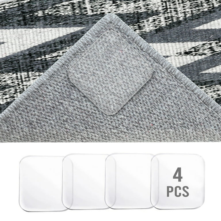 SUSSEXHOME Gray Color Floral Design Cotton Non-Slip Washable Thin