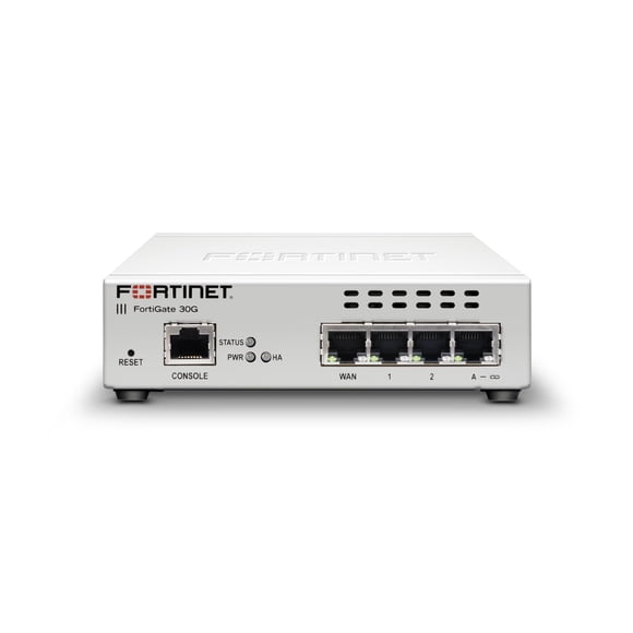 Firewall Fortinet FortiGate 30G con 4 Puertos Ethernet Gigabit