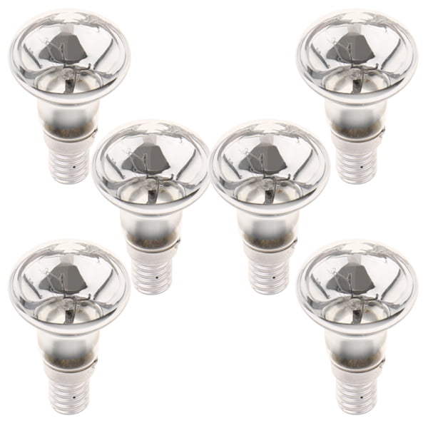 6 Piezas Adaptador Respetuoso Medio Bombilla Ambiente R39 SES E14 30W Iluminación Escritorio Sunnimix Bombilla reflectora R39 E14