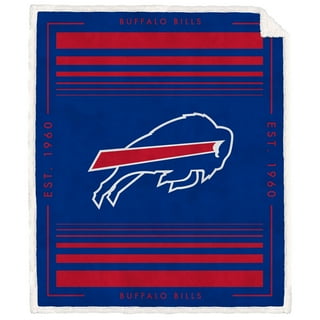 Buffalo Bills 60'' x 70'' Holiday Gift Wrap Sherpa Flannel Fleece Blanket