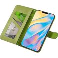 thumbnail image 4 of Funda para iPhone 12 Pro/iPhone 12, diseño de elefante y corazón con ranura para tarjetas, soporte plegable, tapa magnética, compatible con iPhone 12, 4 of 5