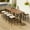 10 Piece, variant on Royard Oaktree 10-Piece Patio Dining Set, Outdoor Rattan Bar Height Dining Tables with Foldable Wood Tabletop and 8 Stools, Wicker Furniture Bar Set with Removable Cushions for Backyard Garden, Brown