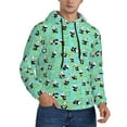 thumbnail image 2 of Picia Alphabet And Panda Pattern Casual Men's Hoodie - Lightweight Hooded Sweatshirt with Kangaroo Pocket, Comfortable Pullover for Everyday, Travel-4X-Large, 2 of 7