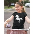 thumbnail image 4 of Tstars Girls' Love Horses T-Shirt - Ideal Horse Lover's Gift - Youth Size - XL, Black, 4 of 6